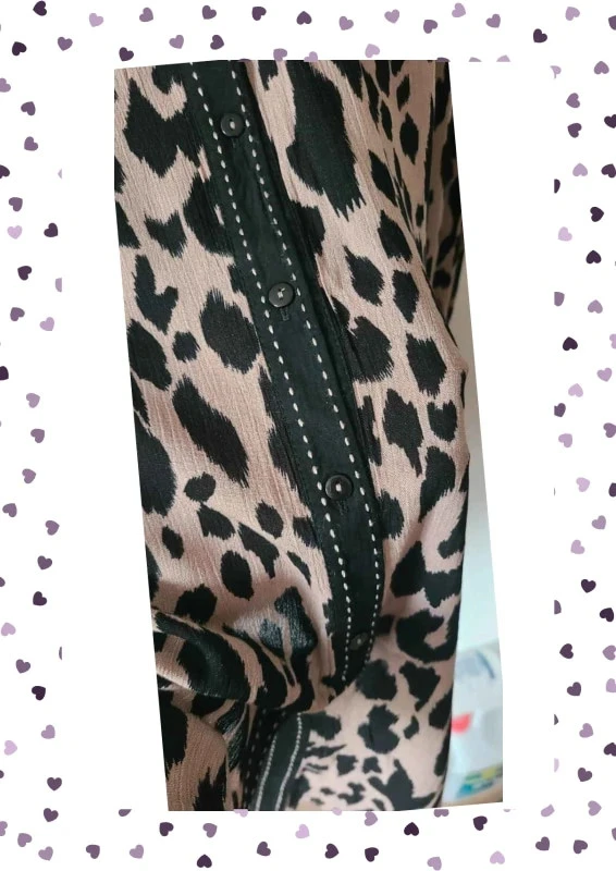 Vestido de camisa de leopardo Last Queen T36-44 - fluido y bohemio elegante – photo 8